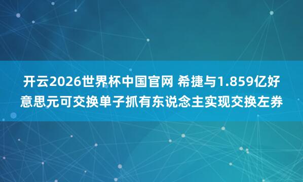 开云2026世界杯中国官网 希捷与1.859亿好意思元可交换单子抓有东说念主实现交换左券