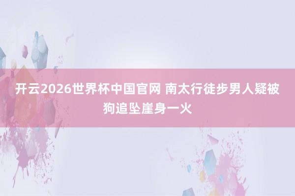 开云2026世界杯中国官网 南太行徒步男人疑被狗追坠崖身一火